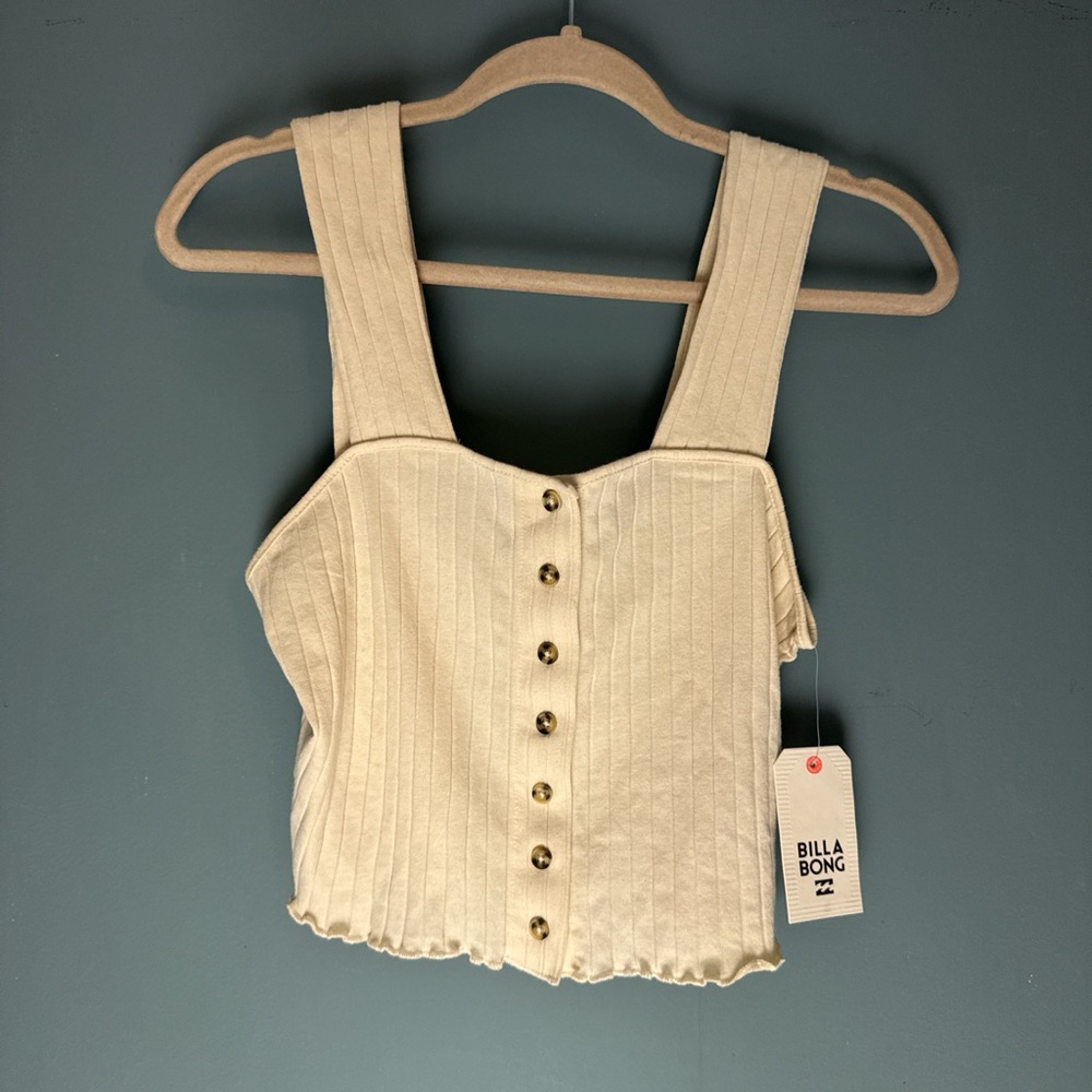 Billabong Cream Button-Up Women's Top